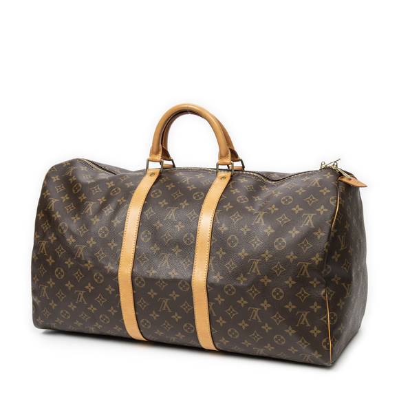 Louis Vuitton Keepall 55 in Brown Monogram Canvas - Picture 2 of 7